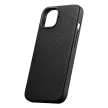 iCarer Litchi prémium bőr tok iPhone 14 Plus mágneses bőr tok MagSafe, fekete