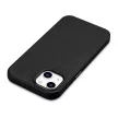 iCarer Litchi prémium bőr tok iPhone 14 Plus mágneses bőr tok MagSafe, fekete