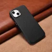 iCarer Litchi prémium bőr tok iPhone 14 Plus mágneses bőr tok MagSafe, fekete