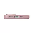 iCarer Litchi prémium bőr tok iPhone 14 Plus mágneses bőr tok MagSafe, rózsaszín