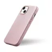 iCarer Litchi prémium bőr tok iPhone 14 Plus mágneses bőr tok MagSafe, rózsaszín