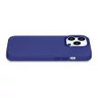 iCarer Litchi prémium bőr tok iPhone 14 Pro Max mágneses bőr tok MagSafe, sötétkék