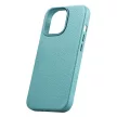 iCarer Litchi prémium bőr tok iPhone 14 Pro Max mágneses bőr tok MagSafe, zöld