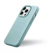 iCarer Litchi prémium bőr tok iPhone 14 Pro Max mágneses bőr tok MagSafe, zöld