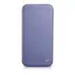iCarer CE prémium bőr fóliatok iPhone 14 Pro Max mágneses flip bőr fóliatok MagSafe világos, lila
