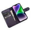 iCarer tárca tok 2in1 Cover iPhone 14 Plus Anti-RFID bőr Flip Case, lila