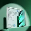 Joyroom Knight, zöld üvegfólia iPhone 14 Pro Max, kék fény elleni szűrővel
