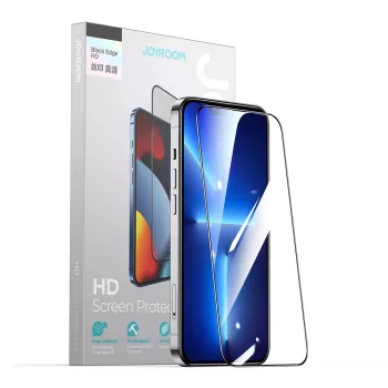   Joyroom Knight 2,5D TG edzett üvegfólia iPhone 14 Plus teljes képernyős fólia, átlátszó