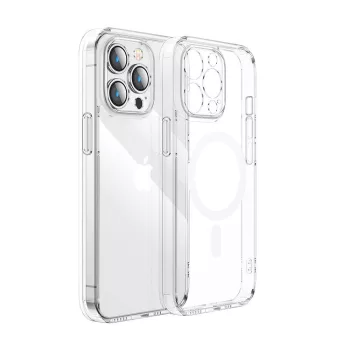   Joyroom 14D mágneses iPhone 14 Plus MagSafe tok, átlátszó