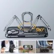 Joyroom Dual Hinge tok iPhone 14 Pro Armor Case állvánnyal és gyűrűtartóval, fekete
