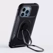 Joyroom Dual Hinge tok iPhone 14 Pro Armor Case állvánnyal és gyűrűtartóval, fekete