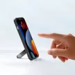 Ugreen Fusion Kickstand tok iPhone 13 Pro kemény borítás gélkerettel és állvánnyal, fekete
