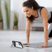 Ugreen Fusion Kickstand tok iPhone 13 Pro kemény borítás gélkerettel és állvánnyal, fekete