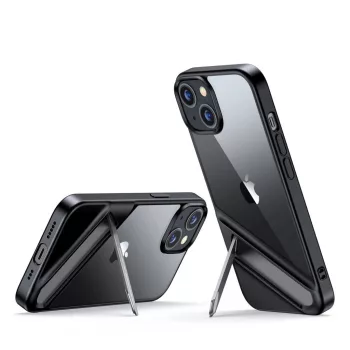   Ugreen LP634 Kickstand védő tok kemény borítás gélkerettel és beépített állvánnyal iPhone 14 Plus, fekete