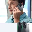Ugreen LP634 Kickstand védő tok kemény borítás gélkerettel és beépített állvánnyal iPhone 14 Plus, fekete