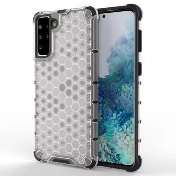   Honeycomb Case Samsung Galaxy S21+ 5G (S21 Plus 5G) ütésálló hátlap, tok, átlátszó