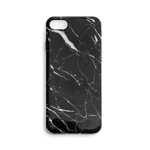 Wozinsky Marble cover Samsung Galaxy S21 Plus márvány mintás hátlap, tok, fekete