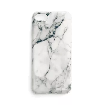   Wozinsky Marble cover Samsung Galaxy S21 Ultra 5G márvány mintás hátlap, tok, fehér