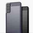 Carbon Case Flexible Samsung Galaxy S21+ 5G (S21 Plus 5G) hátlap, tok, kék