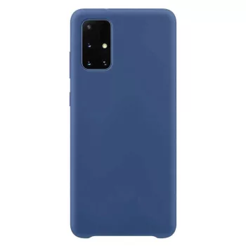   Silicone case hátlap, tok Samsung Galaxy S21 Ultra 5G, sötétkék