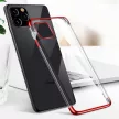 Clear Color Case Xiaomi Mi 11 szilikon hátlap, tok, átlátszó-fekete