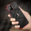 Clear Color Case Xiaomi Mi 11 szilikon hátlap, tok, átlátszó-piros