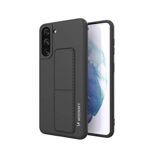 Wozinsky Kickstand Case Samsung Galaxy S21 + 5G szilikon hátlap, tok, fekete