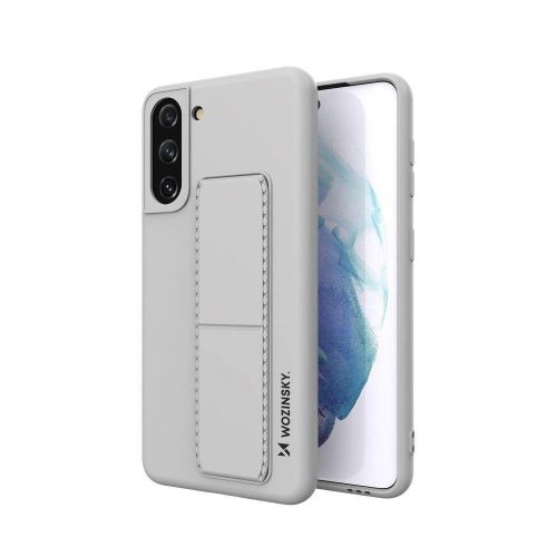Wozinsky Kickstand Case Samsung Galaxy S21 + 5G szilikon hátlap, tok, szürke