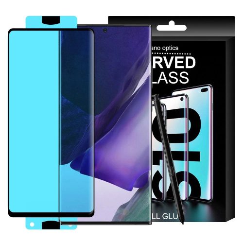 3D Edge Nano Flexi Glass hibrid teljes képernyős fólia, átlátszó fólia Samsung Galaxy S21+ 5G (S21 Plus 5G), fekete