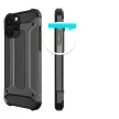 Hybrid Armor Tough Rugged iPhone 13 Pro Max ütésálló hátlap, tok, fekete