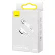 Baseus Zinc CATXC-W0274400 MacBook L-alakú USB-C mágneses töltőkábel, 60W, 2m, fehér