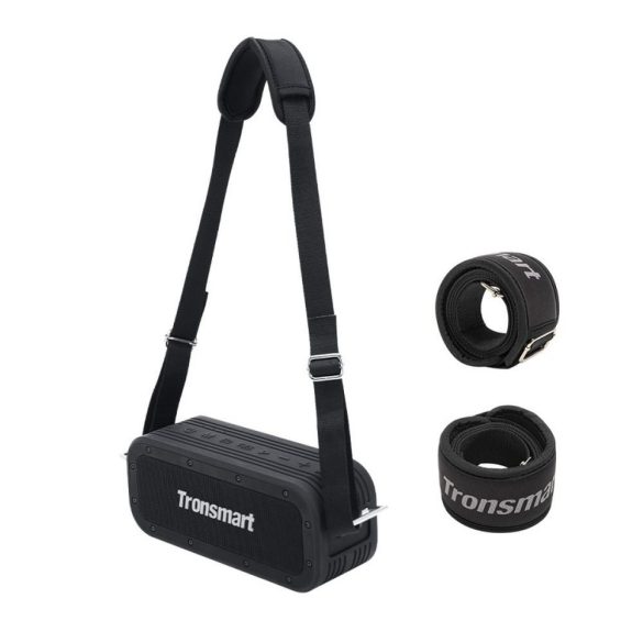 Tronsmart Force X Bluetooth 5.3, Speaker, hordozható hangszóró Powerbank funkcióval, vízálló, 60W, 10000mAh, fekete