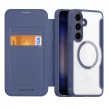 Dux Ducis Skin Pro Samsung Galaxy S24 Plus MagSafe oldalra nyíló tok, sötétkék