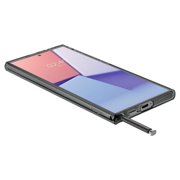 Spigen Liquid Crystal Samsung Galaxy S24 Ultra hátlap, tok, átlátszó-szürke