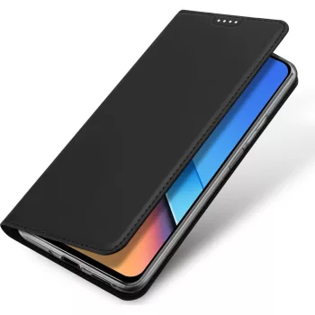   Dux Ducis Skin Pro Xiaomi Redmi 12 oldalra nyíló tok, fekete