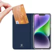 Dux Ducis Skin Pro iPhone 15 Pro oldalra nyíló tok, sötétkék