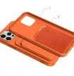 Card Case Silicone Xiaomi Redmi Note 10/Note 10S hátlap, tok, bordó