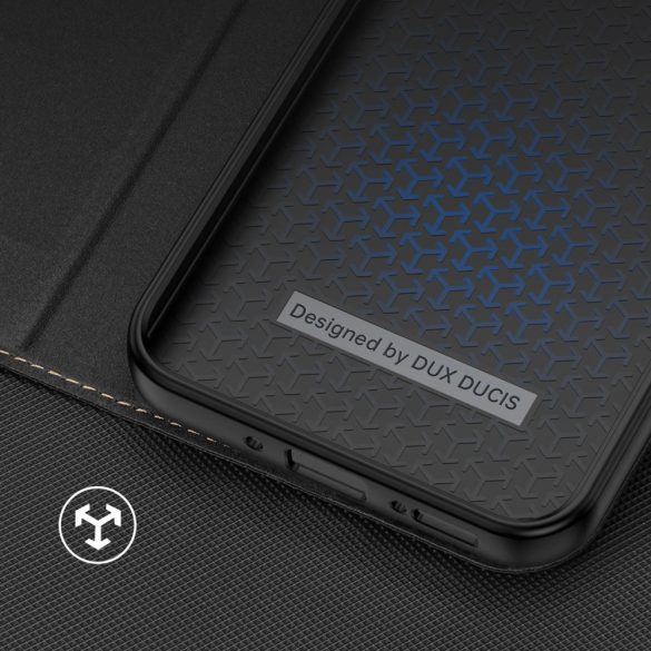 Dux Ducis Skin X2 Samsung Galaxy A34 5G oldalra nyíló hátlap, tok, fekete