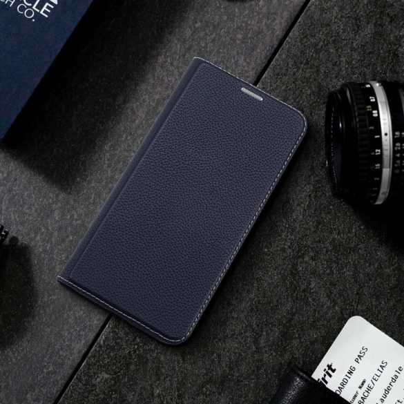 Dux Ducis Skin X2 Samsung Galaxy A34 5G oldalra nyíló hátlap, tok, sötétkék