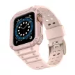 Protect óraszíj Band Apple Watch 7/SE, 38/40/41mm ütésálló tok és óraszíj, rózsaszín