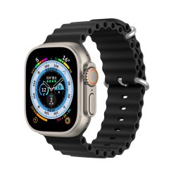   Dux Ducis Strap Apple Watch 2/3/4/5/6/7/8/9/SE, 42/44/45mm óraszíj, fekete