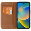 Dux Ducis Skin X2 iPhone 14 Pro oldalra nyíló hátlap, tok barna