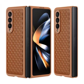 Dux Ducis Venice Samsung Galaxy Z Fold 4 hátlap, tok, barna