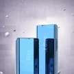 Clear View Case Flip Cover For Samsung Galaxy S22 Plus oldalra nyíló tok, kék