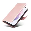 Smart Elegant Samsung Galaxy S22 Ultra oldalra nyíló tok, rózsaszín