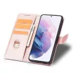 Smart Elegant Samsung Galaxy S22 Plus oldalra nyíló tok, rózsaszín