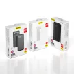 Dudao K6Pro Universal Powerbank, hordozható külső akkumulátor USB-A/USB-C, USB-A/USB-C/Micro-USB/Apple lightning kábellel, 10000 mAh, fehér