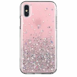   Wozinsky Star Glitter Shining Samsung Galaxy A22 5G hátlap, tok, rózsaszín