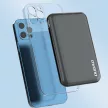 Dudao TGK1-B Power Bank and Wireless Charger, 10000 mAh, 15W, hordozható külső akkumulátor és vezeték nélküli Qi töltő, fekete