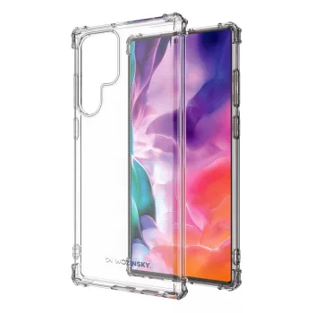   Wozinsky Anti Shock Samsung Galaxy S22 Ultra ütésálló hátlap, tok, átlátszó